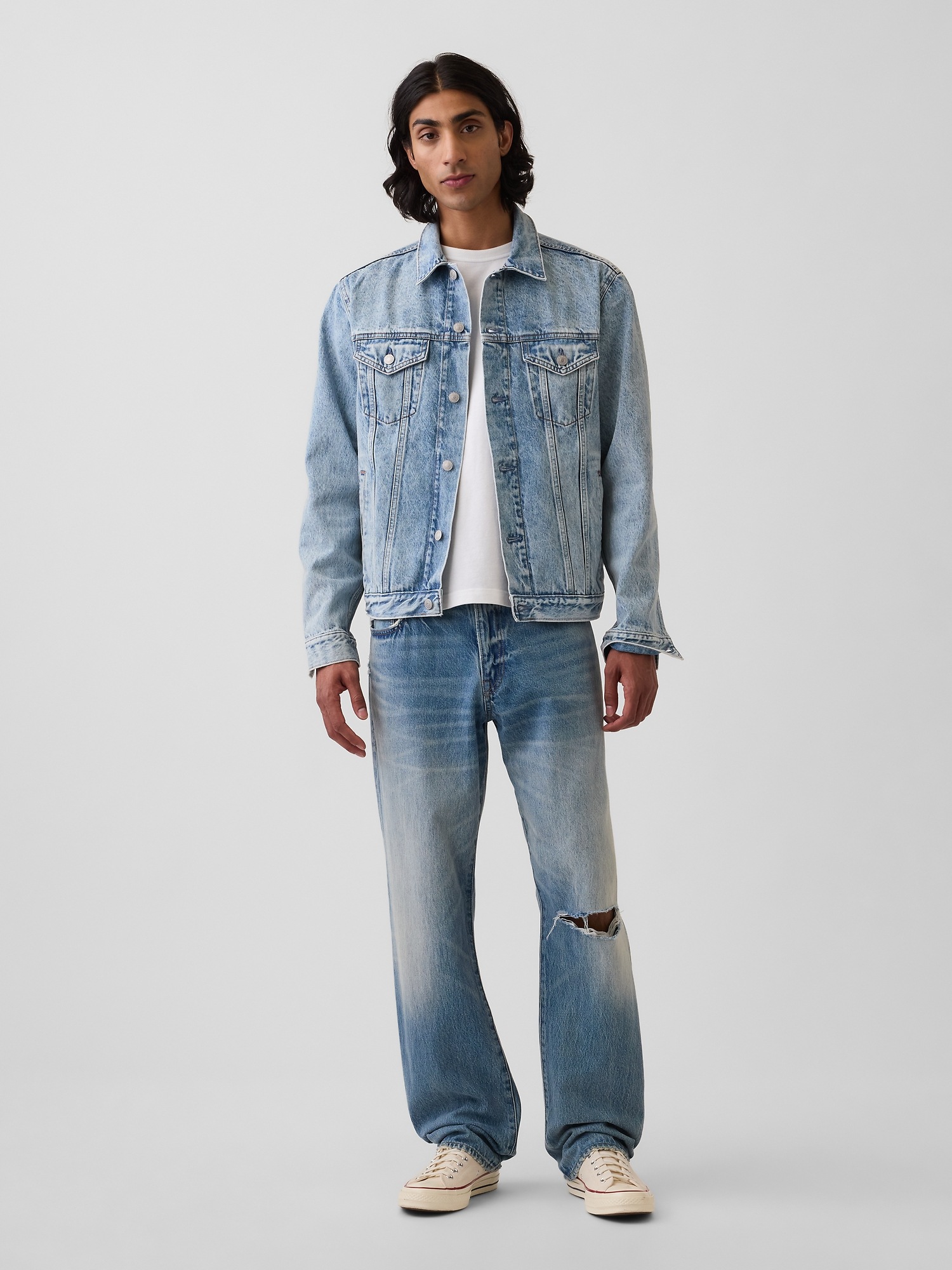 Мужские куртки Gap Classic Icon Denim Jacket — фото 2