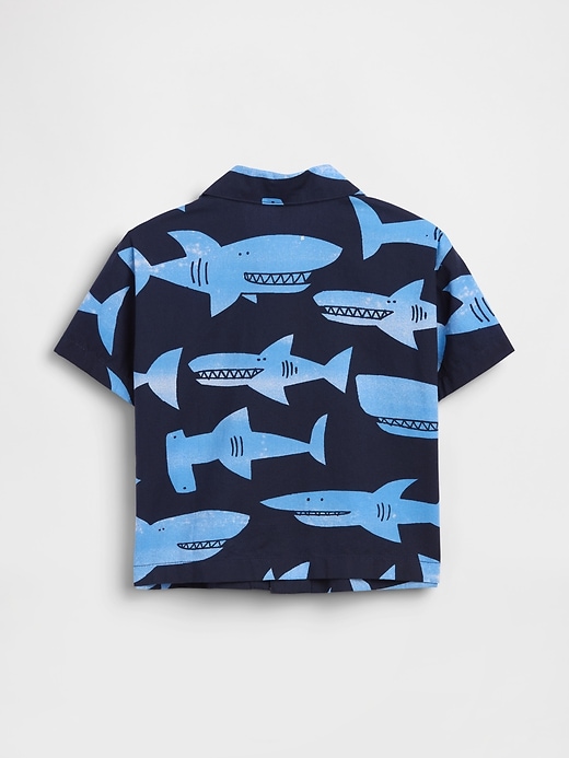 Image number 2 showing, Baby & Toddler Organic Cotton Poplin Print Shirt