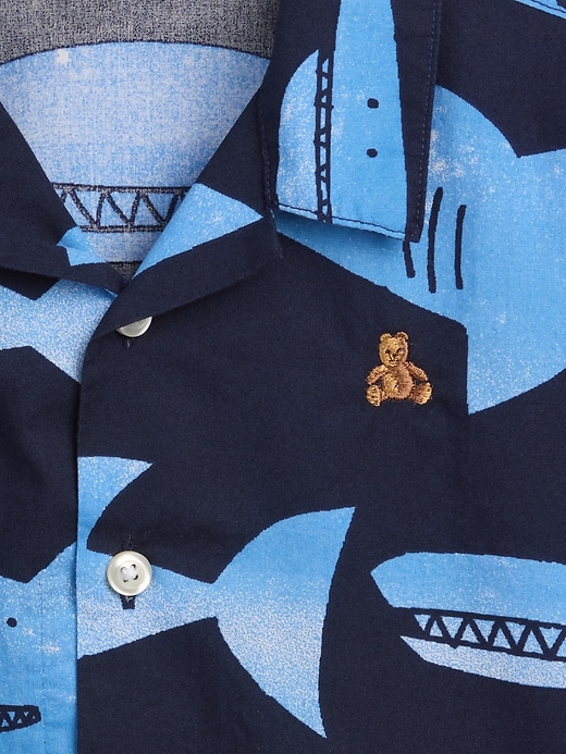 Image number 3 showing, Baby & Toddler Organic Cotton Poplin Print Shirt