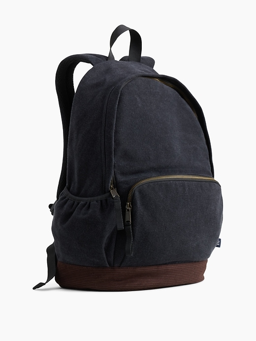 Image number 3 showing, Kids Denim & Corduroy Backpack