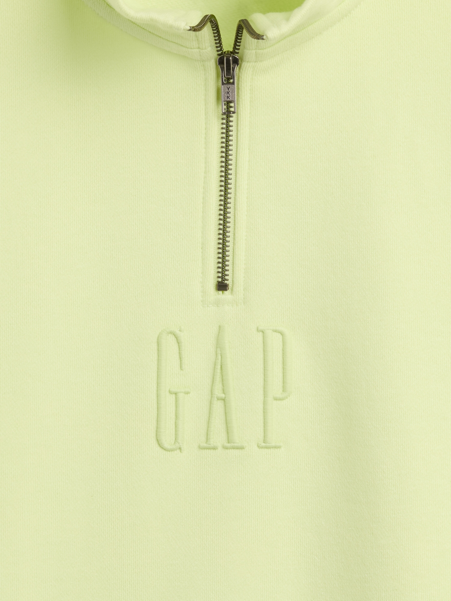 Heavyweight Oversized Logo Quarter-Zip Pullover