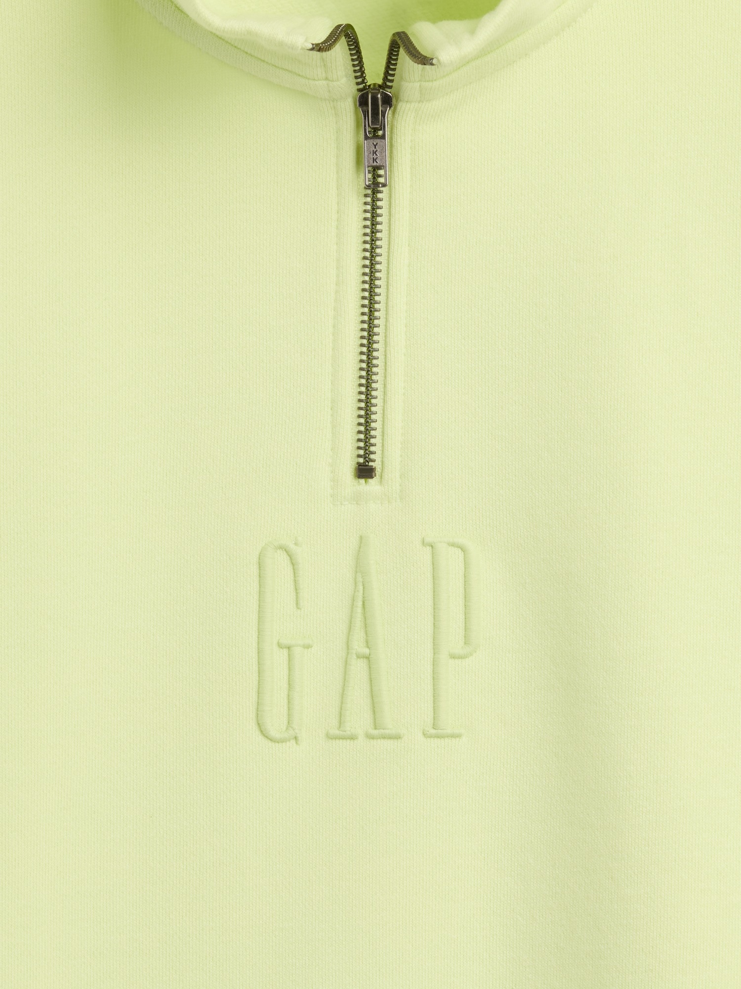 Мужские свитеры Gap Heavyweight Oversized Logo Quarter-Zip Pullover — фото 4