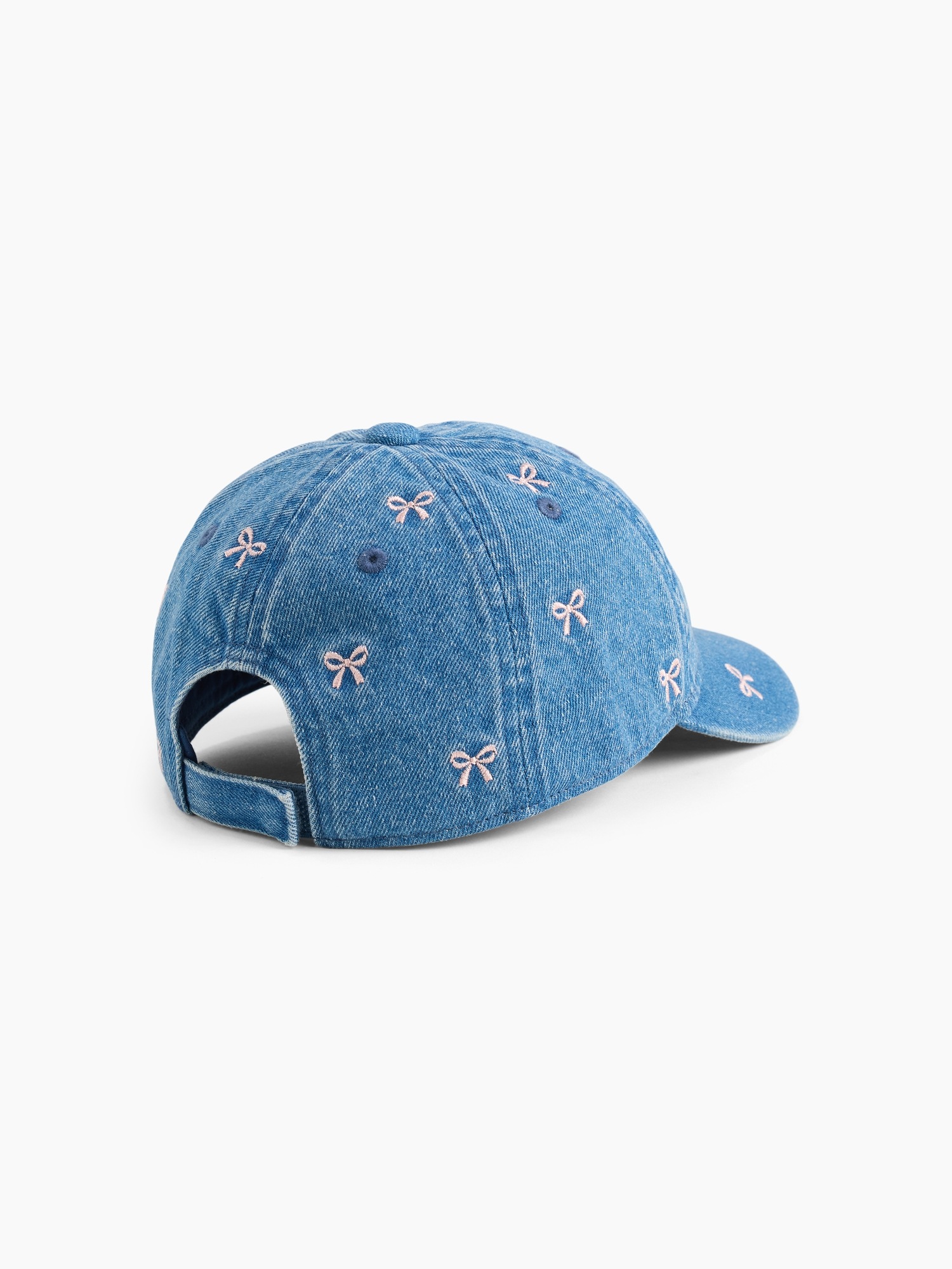 Детская бейсболка Gap Denim Bow джинсовая с бантом — фото 2