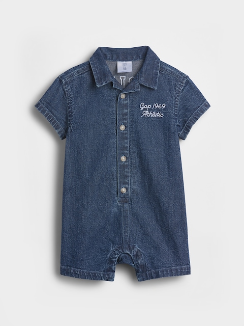 Baby Denim Gap Logo Shorty One-Piece