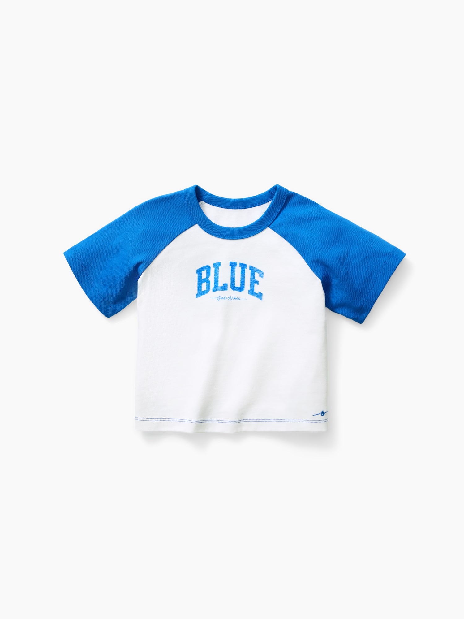 Детские футболки Gap Get Blue Baby & Toddler Raglan T-Shirt — фото 4
