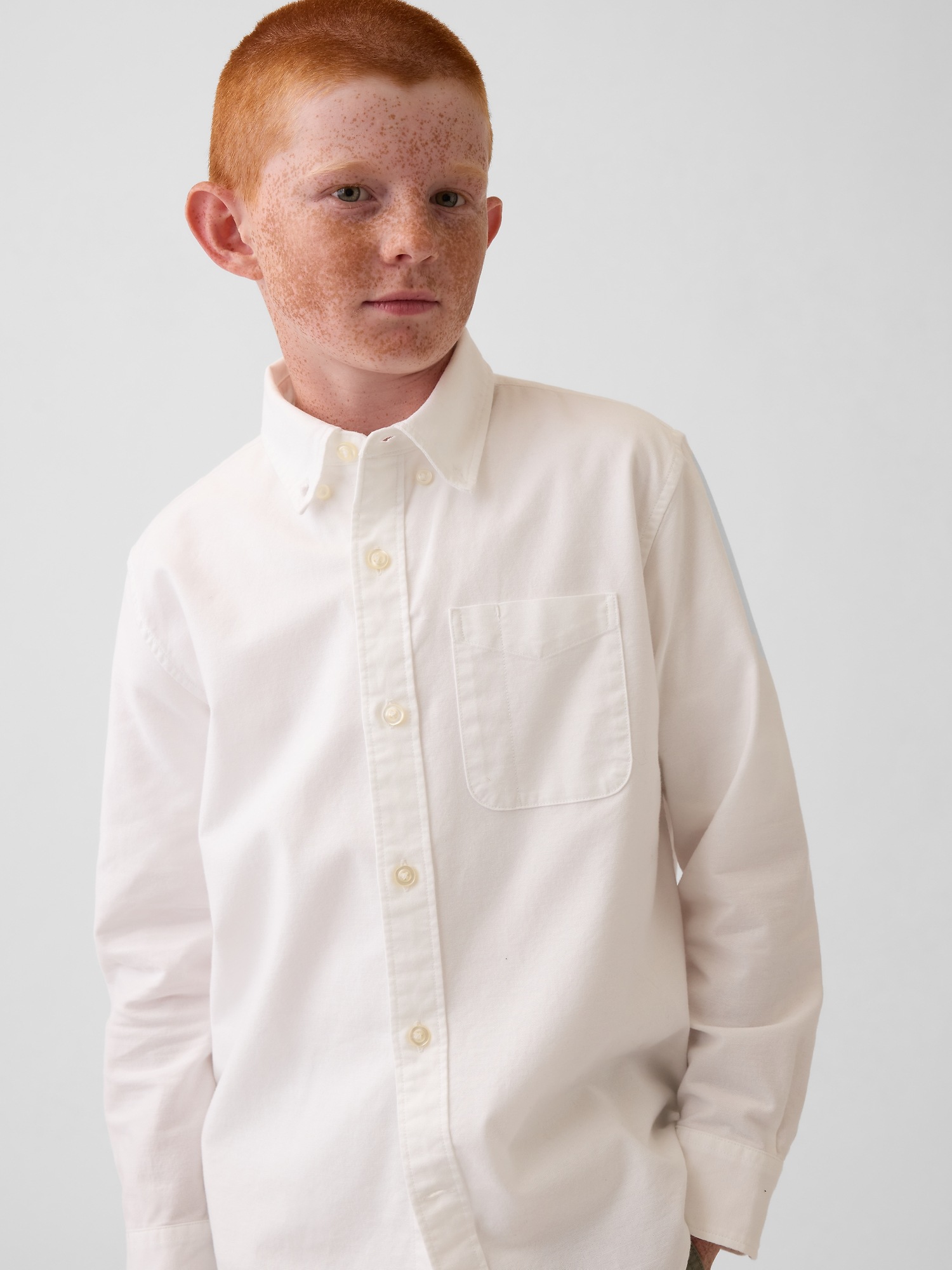 Детские рубашки Gap Kids Uniform Oxford Shirt