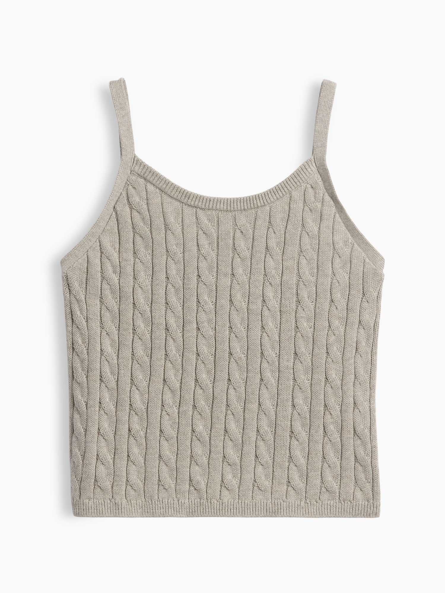 Детский свитер Gap 100% Cotton Cable-Knit Sweater Cami, цвет: Серый — фото 2