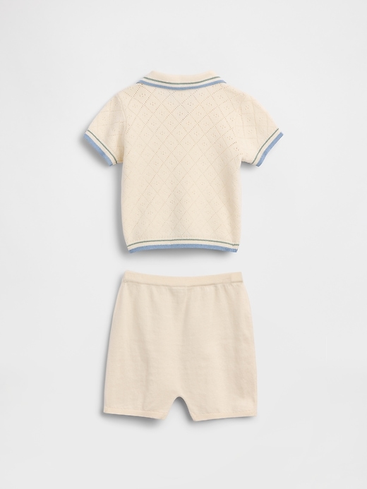 Image number 2 showing, Baby Sweater Polo Outfit Set