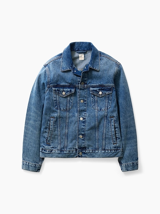 Image number 9 showing, Get Blue Relaxed Icon Denim Jacket