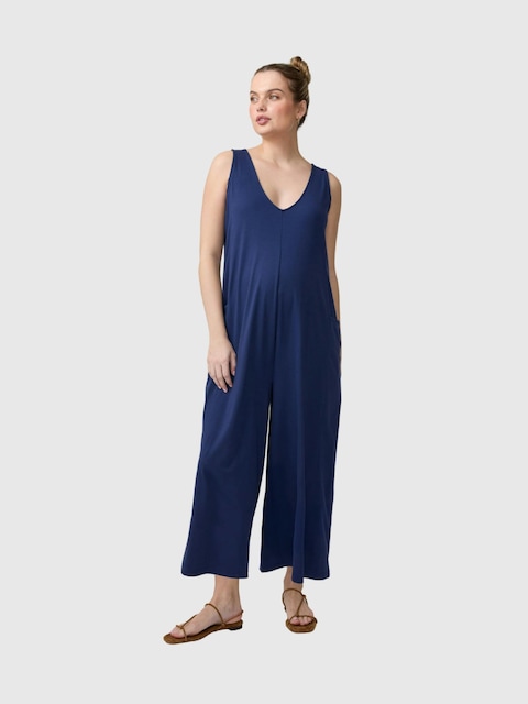 Ingrid and Isabel Lisbon Wide-Leg Sleeveless Maternity Jumpsuit