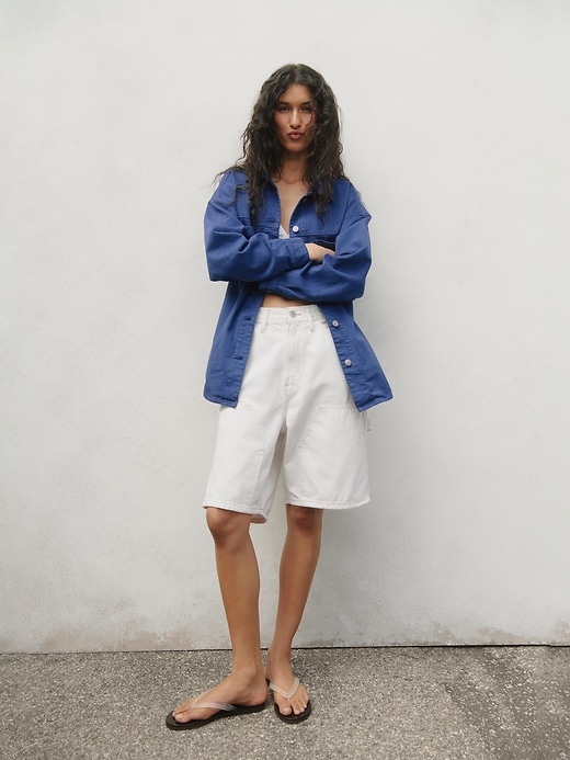 Image number 9 showing, 9" Loose Denim Carpenter Shorts