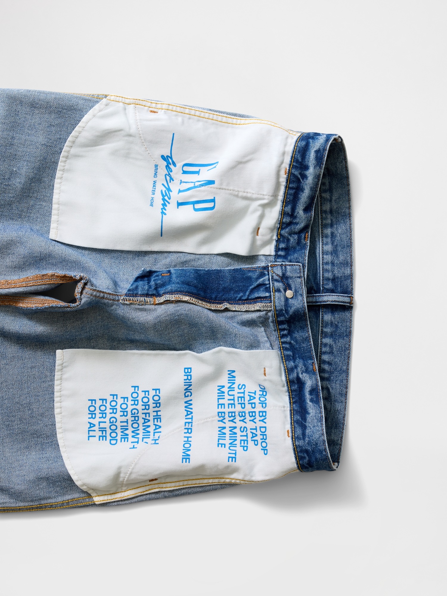 Мужские джинсы Gap Get Blue Relaxed Straight Trouser Jeans — фото 6
