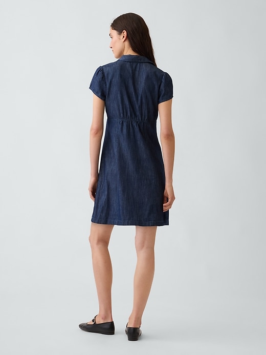 Image number 2 showing, Empire-Waist Mini Shirtdress