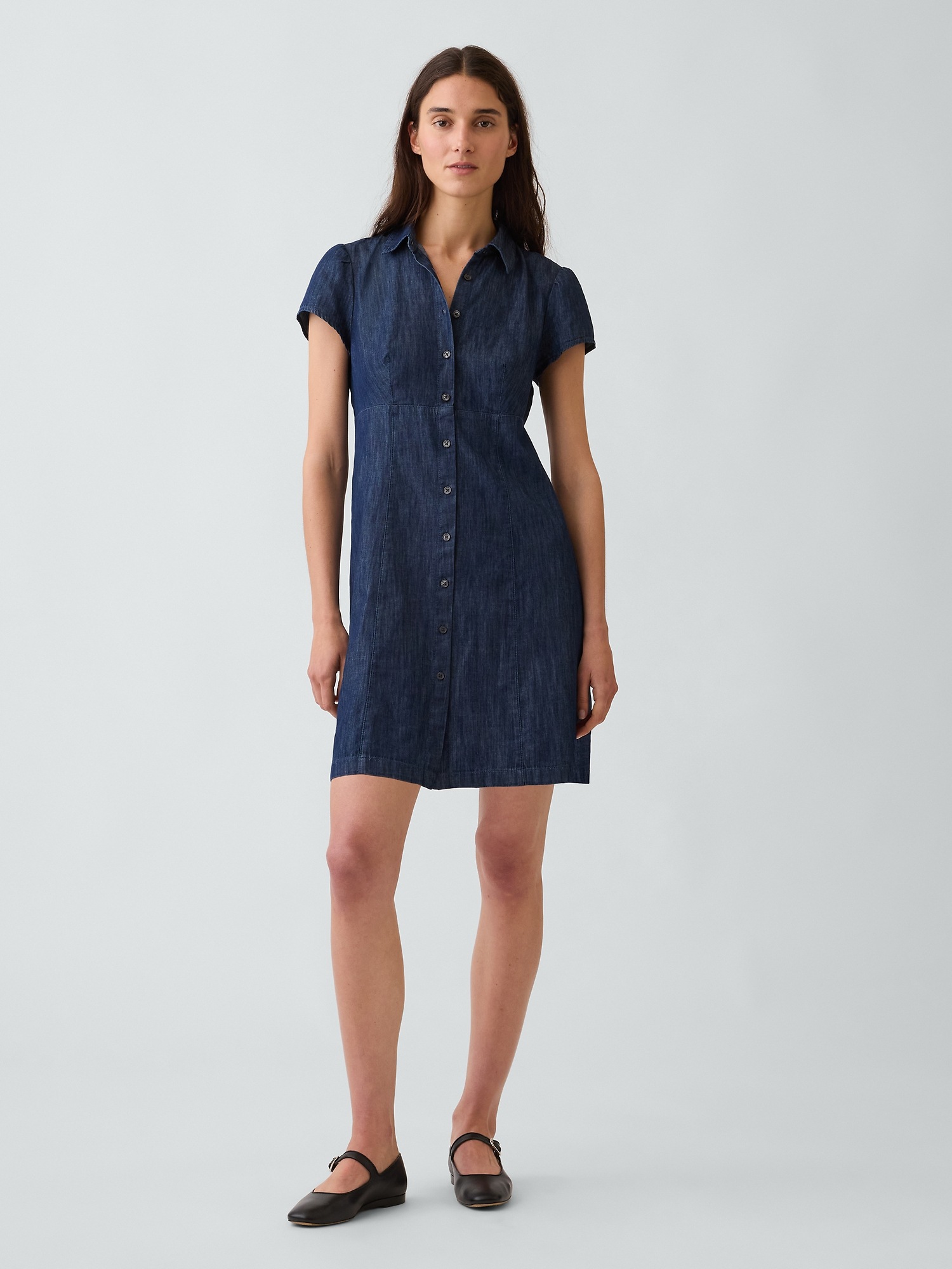 Gap Empire-Waist Mini Shirtdress