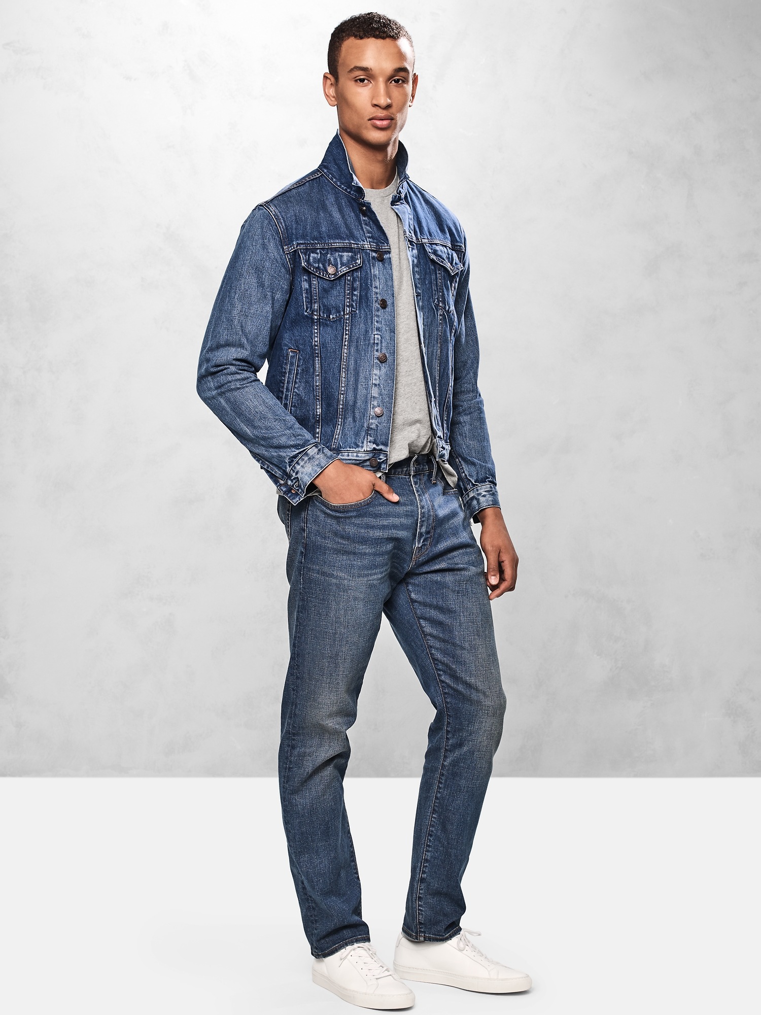 Мужские джинсы Gap Athletic Taper Jeans — фото 6