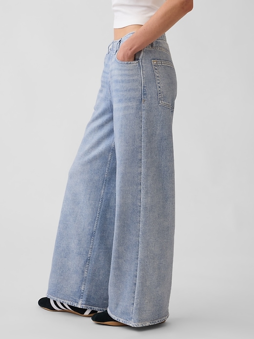 Image number 3 showing, Printed Baggy Sweatpant Jeans
