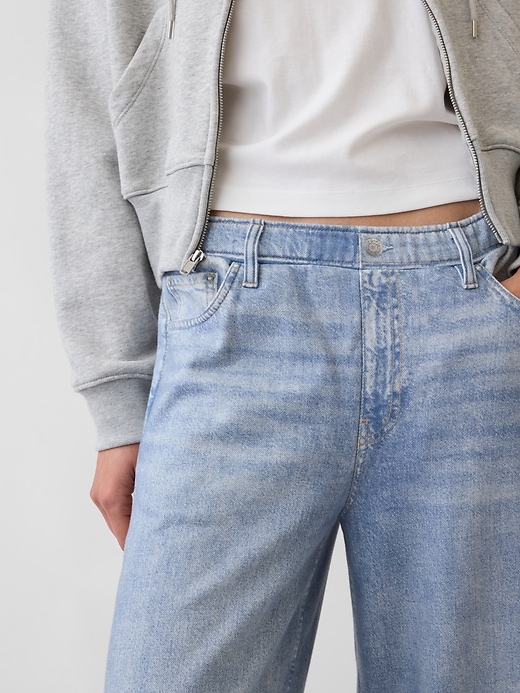 Image number 6 showing, Printed Baggy Sweatpant Jeans