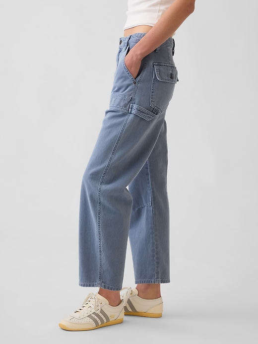 Image number 3 showing, Mid Rise Barrel Utility Pants