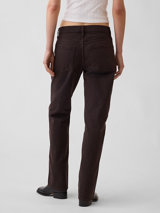 Image number 4 showing, Mid Rise Straight Taper Jeans