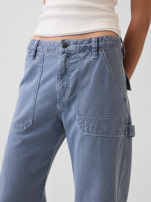 Image number 5 showing, Mid Rise Barrel Utility Pants