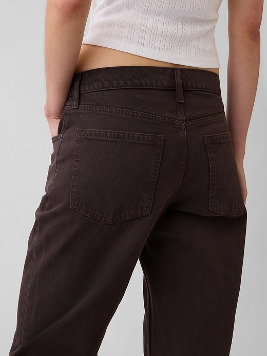 Image number 5 showing, Mid Rise Straight Taper Jeans