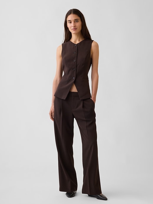 Image number 2 showing, High-Neck Longline Vest