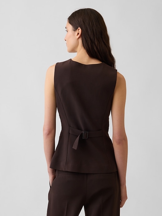 Image number 3 showing, High-Neck Longline Vest