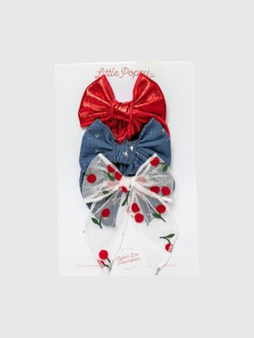 Image number 1 showing, The Cherry Bow Clip Set