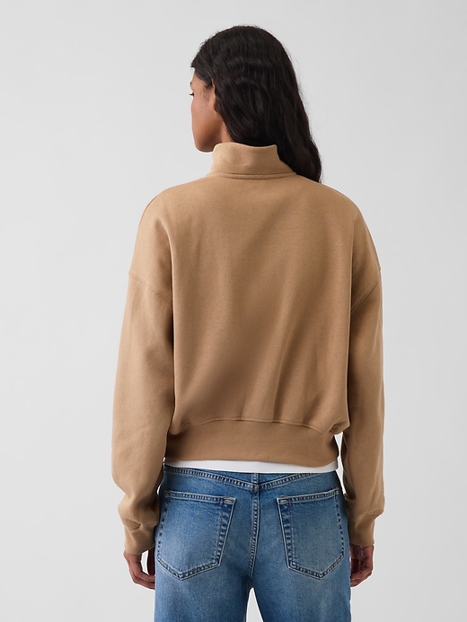 Image number 3 showing, VintageSoft Oversized Half-Zip Wedge Pullover