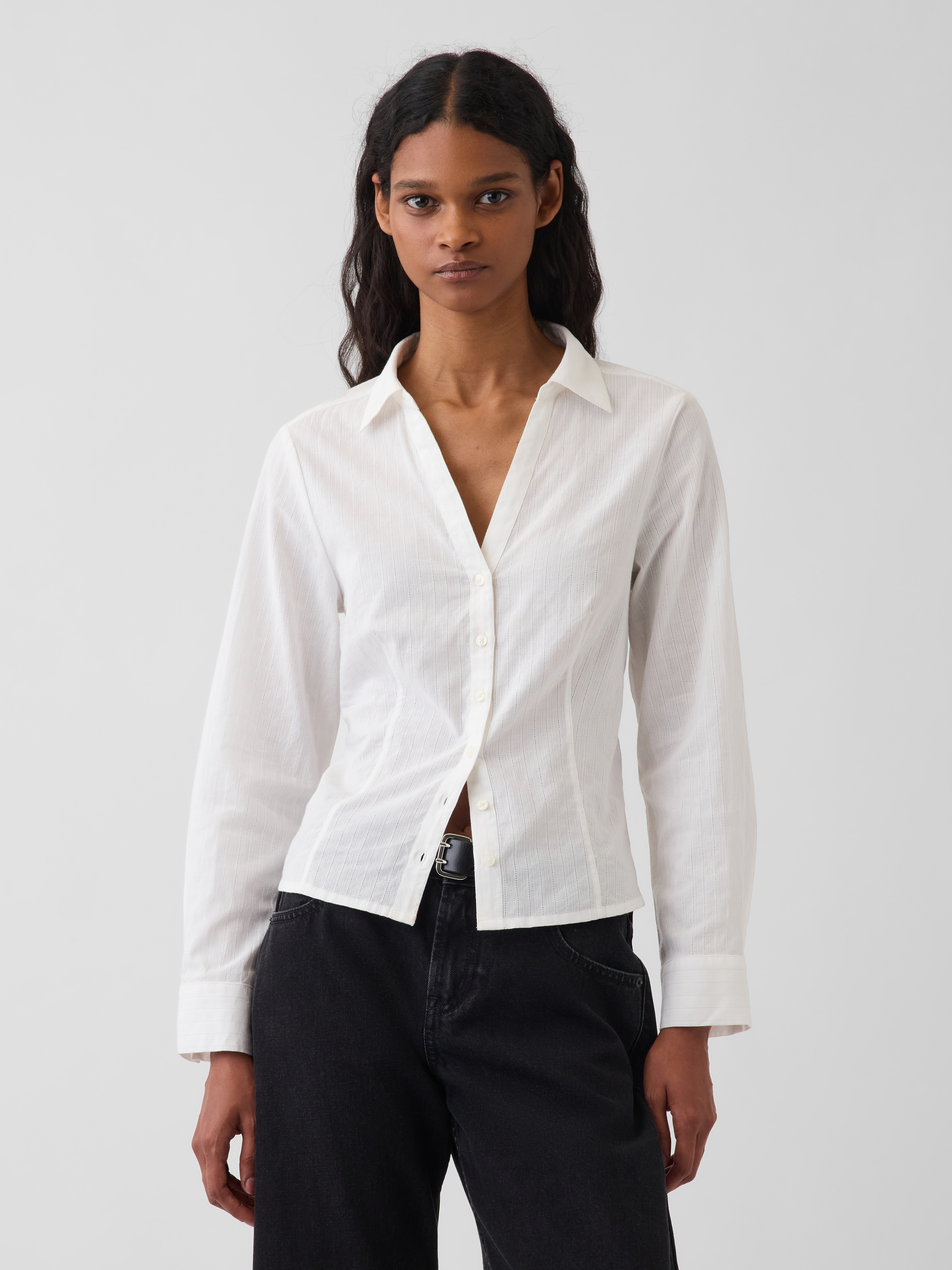 Textured Dobby Fitted Shirt