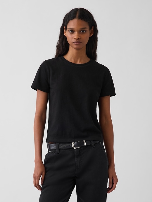 Image number 1 showing, 100% Cotton Authentic Shrunken T-Shirt