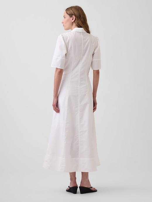 Image number 2 showing, Barrel-Sleeve Maxi Shirtdress