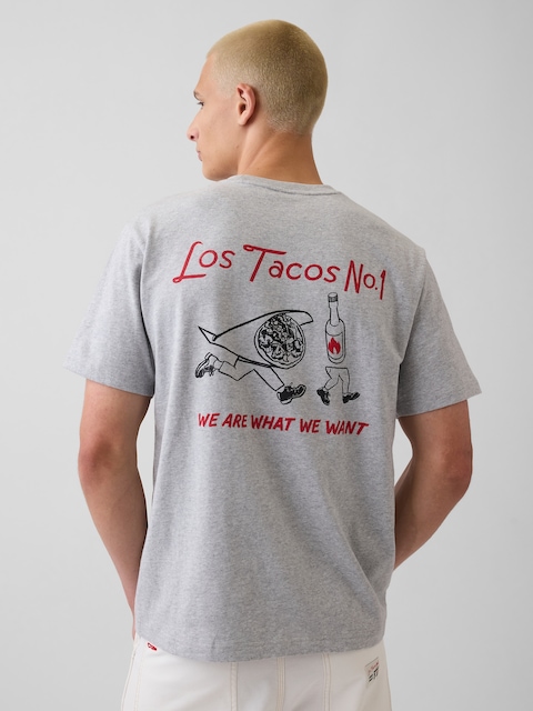 Adult Los Tacos No. 1 Relaxed Graphic T-Shirt