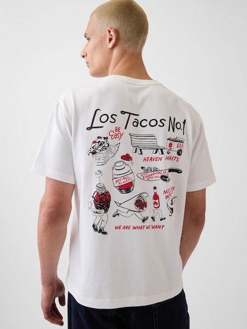Adult Los Tacos No. 1 Relaxed Graphic T-Shirt