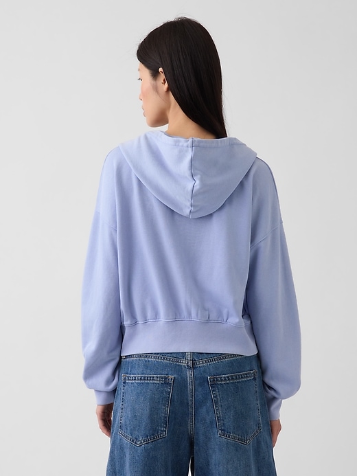 Image number 3 showing, VintageSoft Terry Oversized Wedge Zip Hoodie