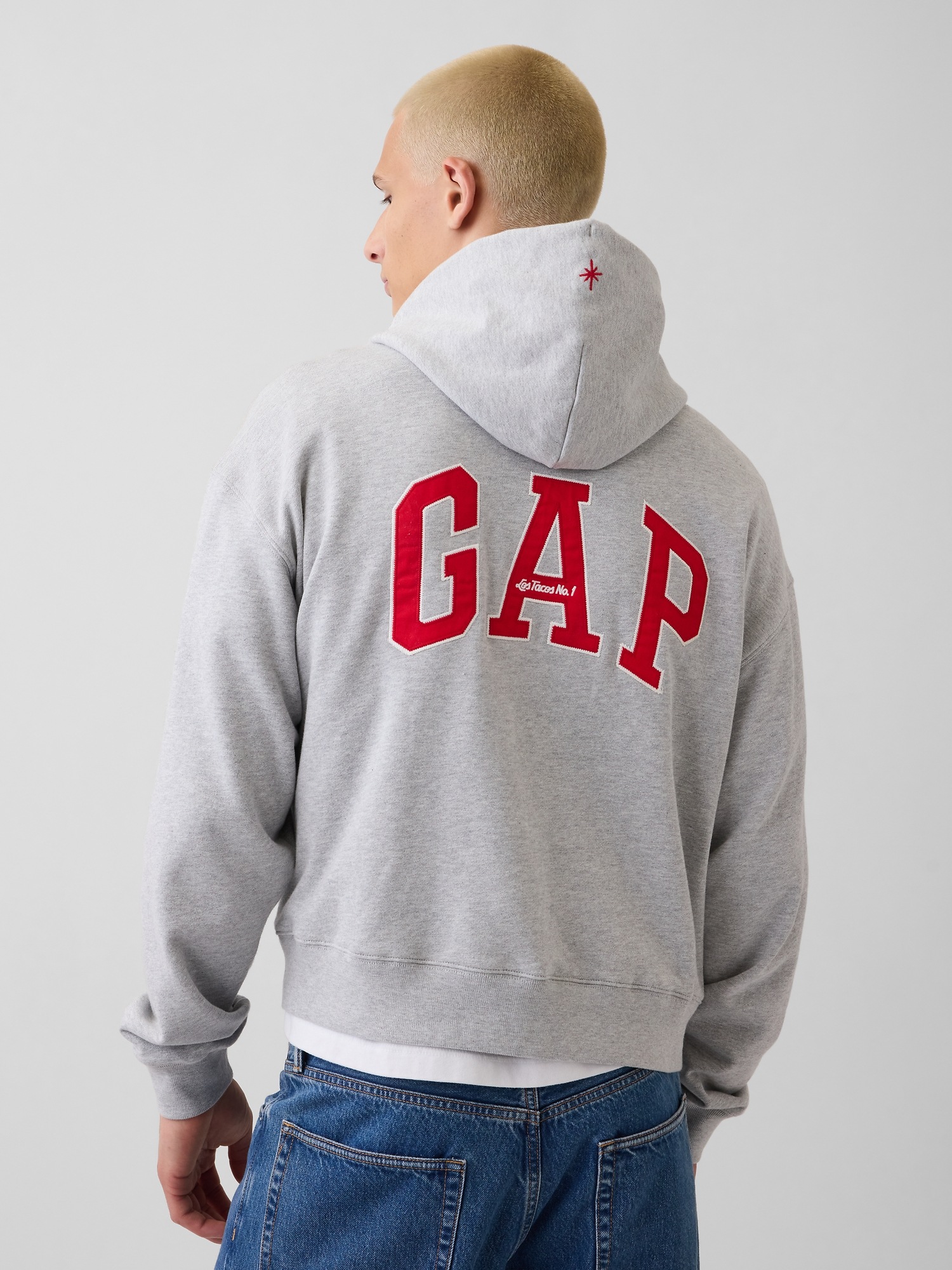 Мужские худи Gap Adult Los Tacos No. 1 Heavyweight French Terry Oversized — фото 2