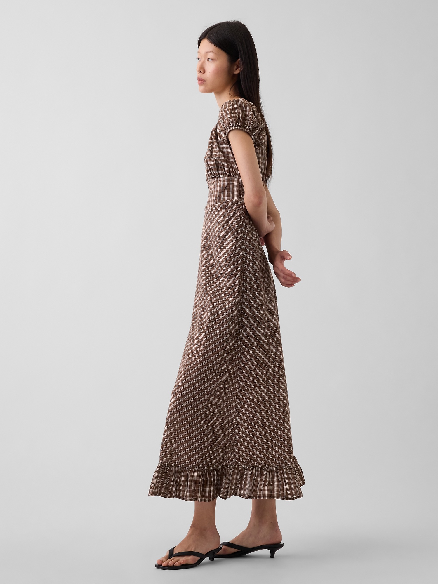 Женские платья Gap V-Neck Ruffle Hem Maxi Dress — фото 3