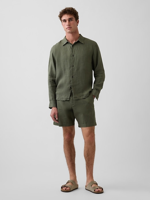 Image number 2 showing, 100% Linen Relaxed Shirt