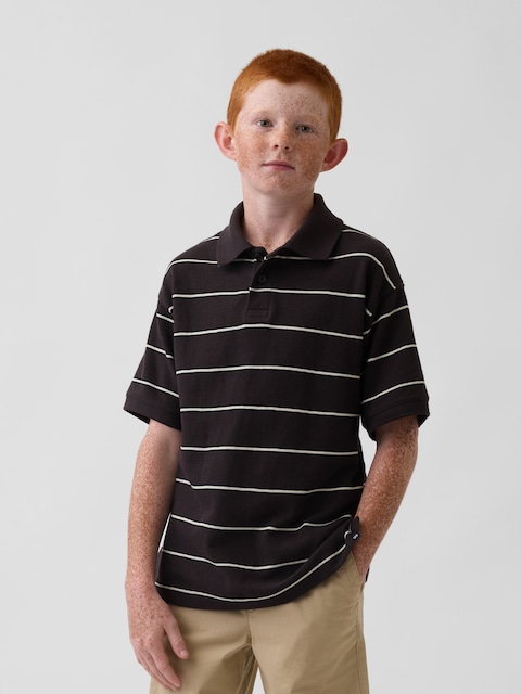 Kids Relaxed Pique Polo Shirt