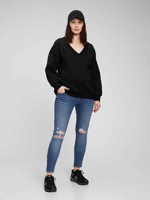 Image number 4 showing, Maternity True Waistband Full Panel True Skinny Jeans