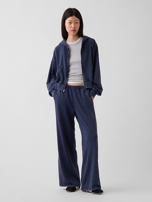 Image number 1 showing, Mid Rise VintageSoft Terry Loose Sweatpants