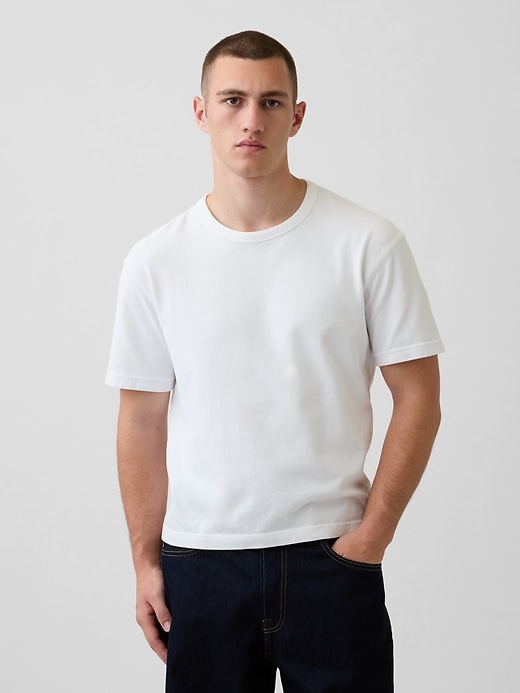 Image number 1 showing, Adult Heavyweight Crop T-Shirt