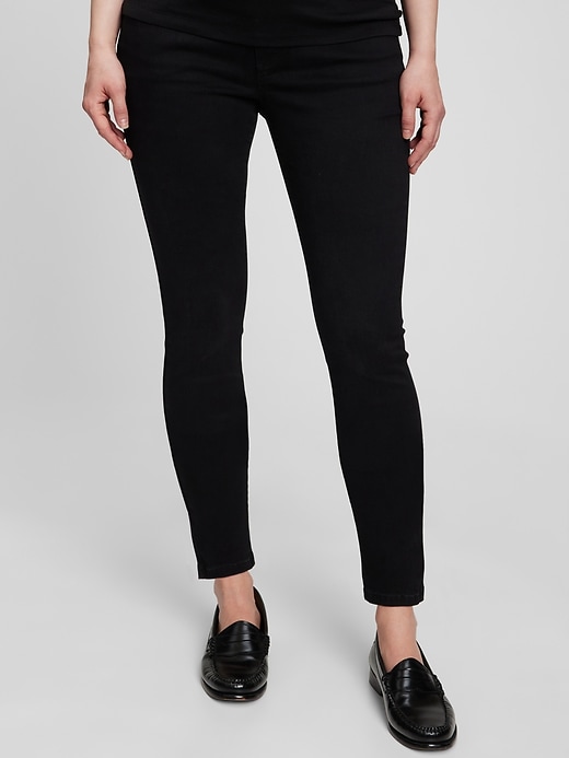 Image number 4 showing, Maternity Full-Panel True Skinny Jeans