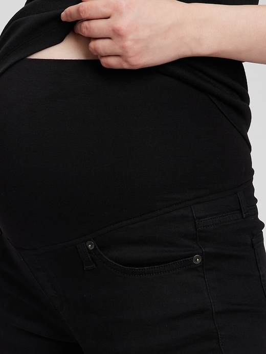 Image number 3 showing, Maternity Full-Panel True Skinny Jeans