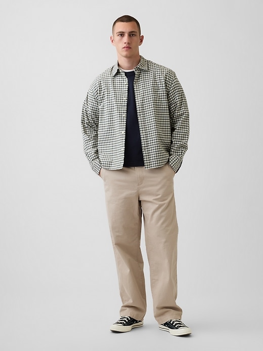 Image number 5 showing, Heavyweight Twill Baggy Khakis