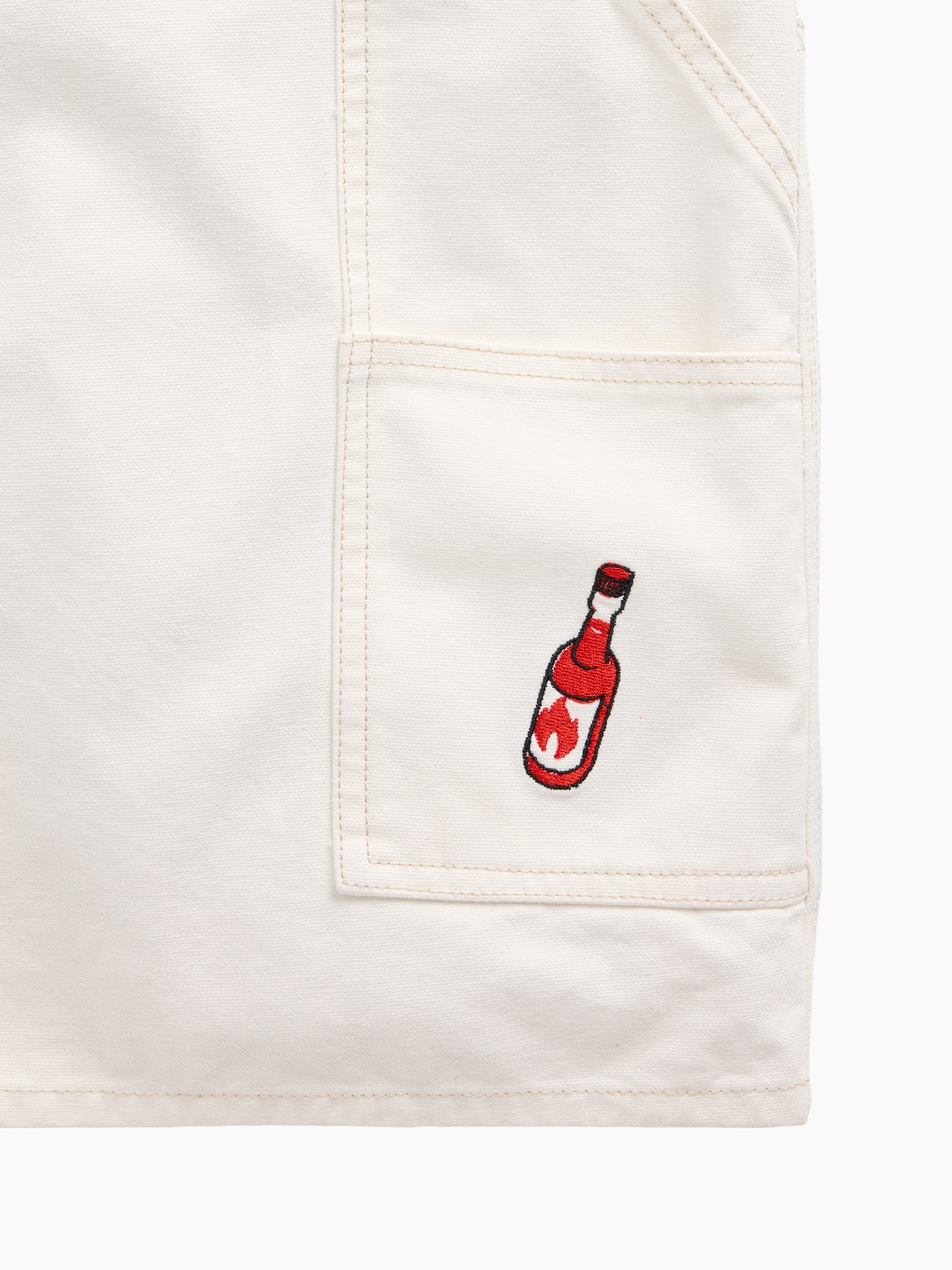 Шорты Gap Adult Los Tacos No. 1 Canvas Denim Baggy Carpenter, цвет: Серо-бежевый — фото 8