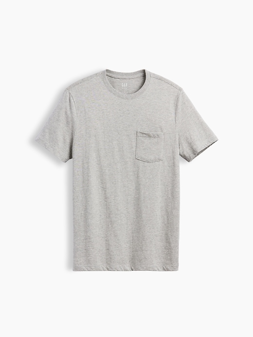 Image number 5 showing, Adult Organic Cotton Pocket T-Shirt