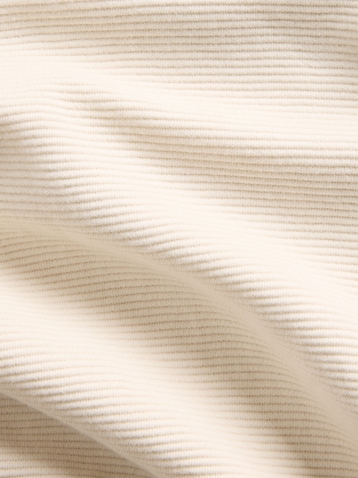 Image number 4 showing, Textured Cotton Oversized Half-Zip Pullover