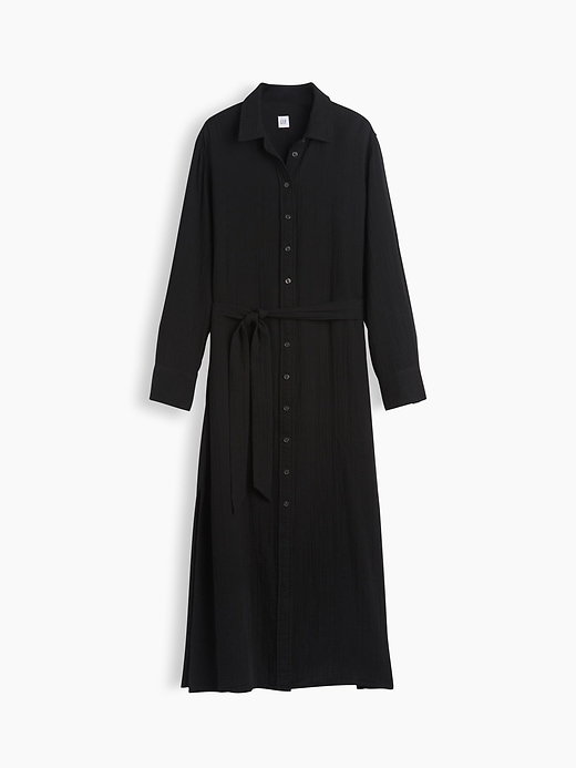 Image number 5 showing, Cotton Gauze Maxi Shirtdress