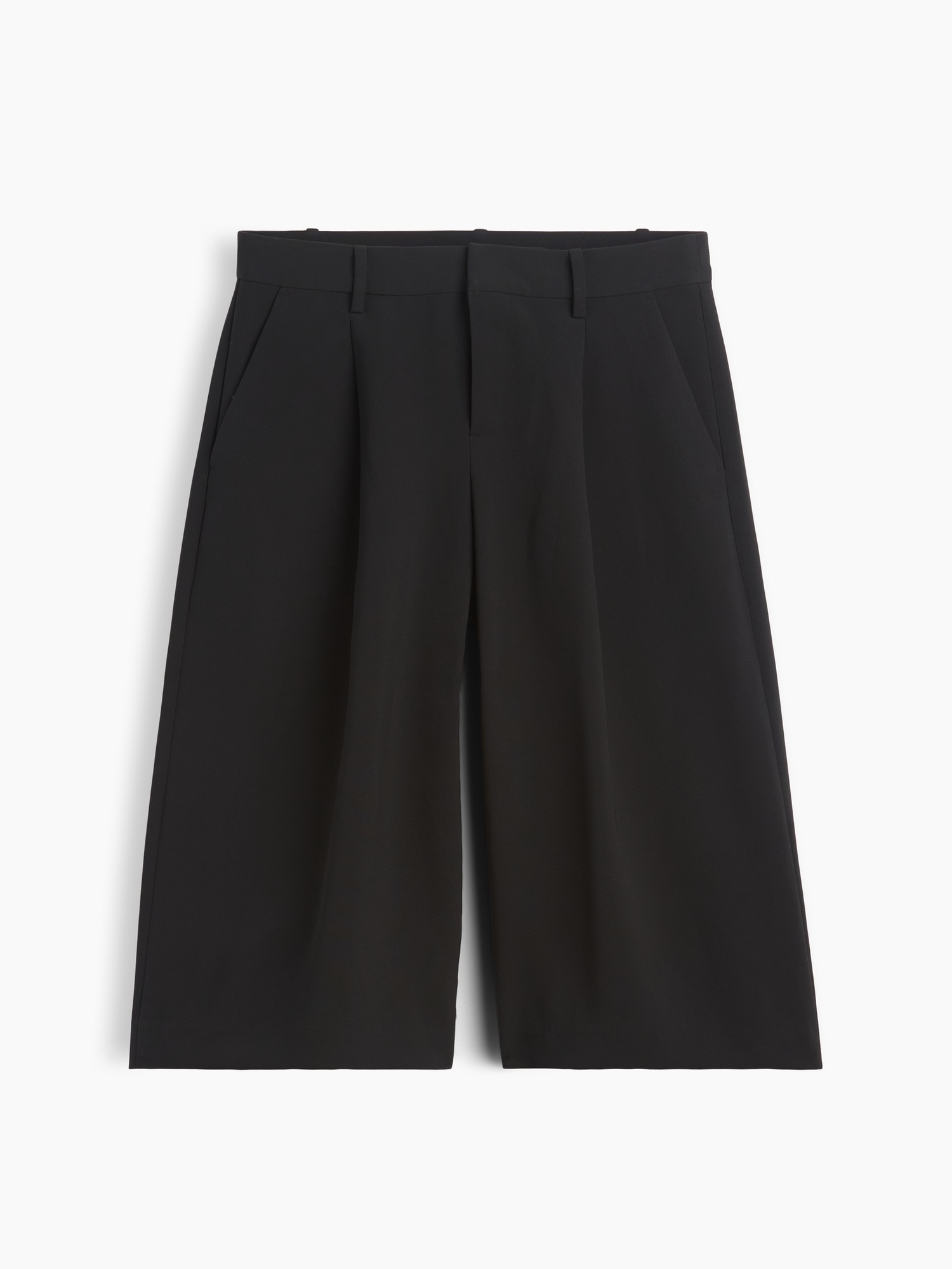 Женские брюки Gap Low Rise Trouser Culotte, цвет: Чёрный — фото 6